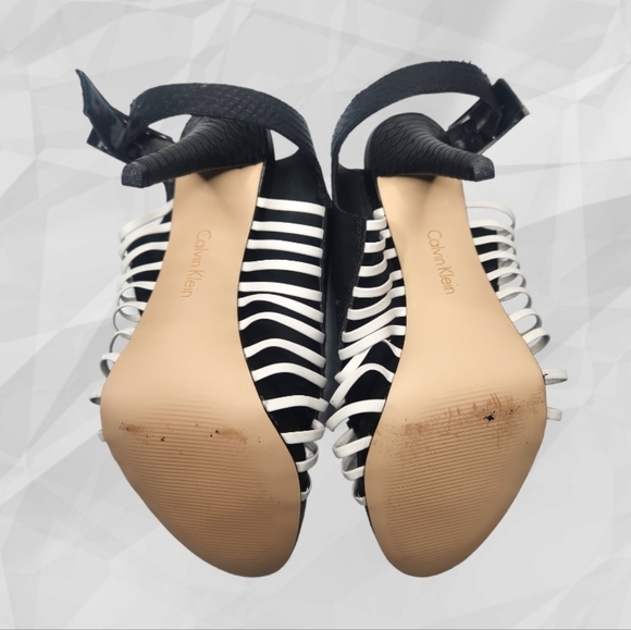 Calvin Klein Nalani Caged Heels Size 8.5 - Picture 6 of 10